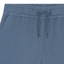 BIRKHOLM Muslin Shorts Indigo Blå